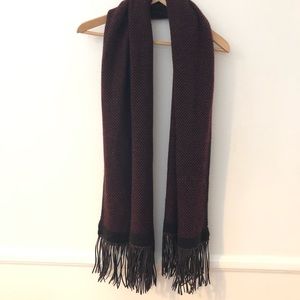 NWT Bottega Veneta Cashmere Scarf Leather Fringe